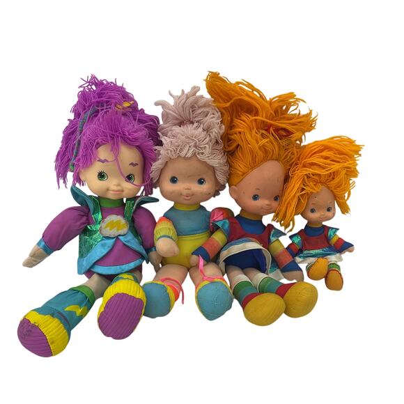 Vintage Mixed Rainbow Brite Baby Play Dolls Toys LOT 1980s STORMY!!!